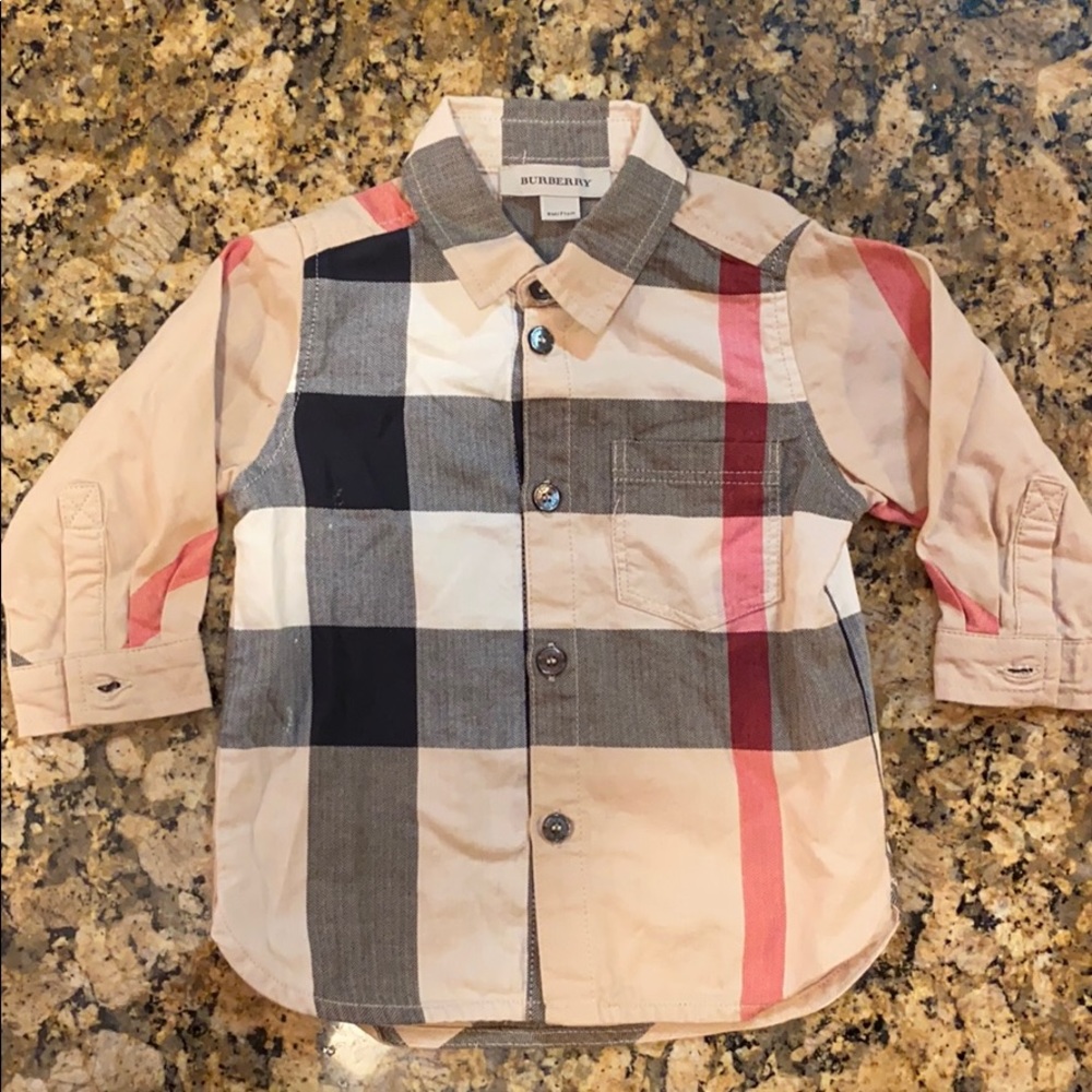 Burberry Button Down - Baby size 9m